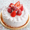 北海道産薄力粉ファリーヌでいちごクリームのいちごデコレーションケーキ