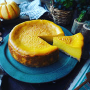 ハロウィンにも❤️超絶濃厚しっとりなめらか♪基本のかぼちゃのチーズケーキ❤️