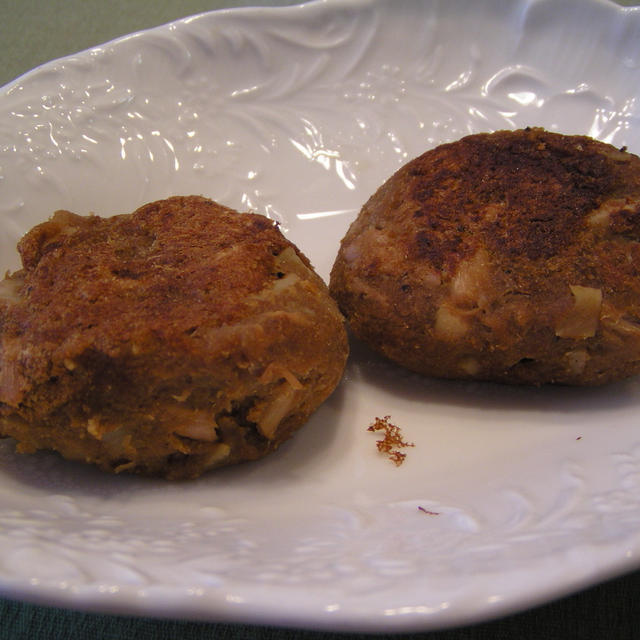 大豆とオートミールのもっちり焼き