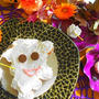 市販のプチマドレーヌが５分でハロウィンお化けケーキに♪