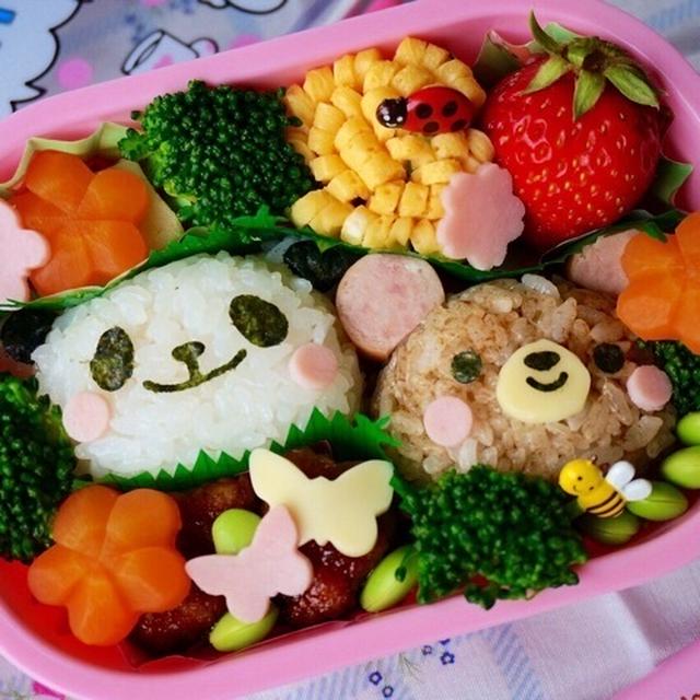 パンダちゃん&クマちゃん弁当