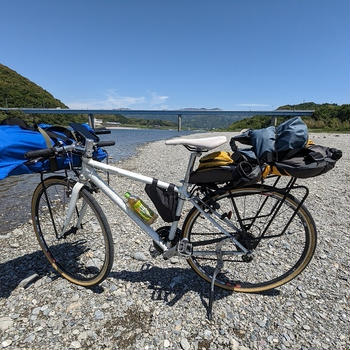 旦那 サイクリング＆パックラフトで海へ出る！