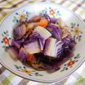 紫白菜の炒め物