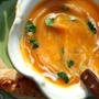 Butternut Squash Garlic Soupバターナッツスクオッシュガーリックスープ、チーズツイスト添え