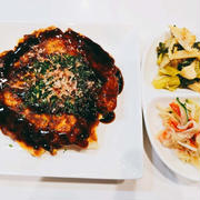 5月10日#おうちごはん♡ちくわとキャベツのお好み焼き