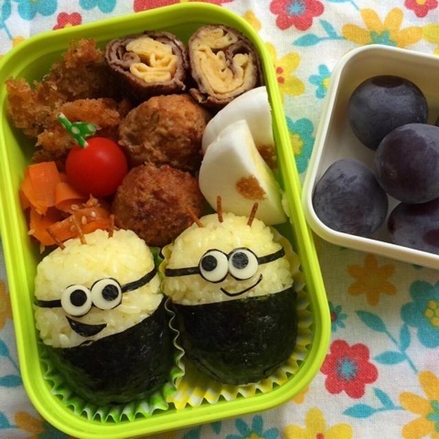 幼稚園弁当☆おかーさんも見に行きたかったな～！　ミニオン　キャラ弁