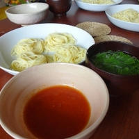 つけて食べるスパゲッティ