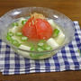 旨さ際立って絶妙！トマトが堪能できるオクラと豆腐のひんやり和風スープ