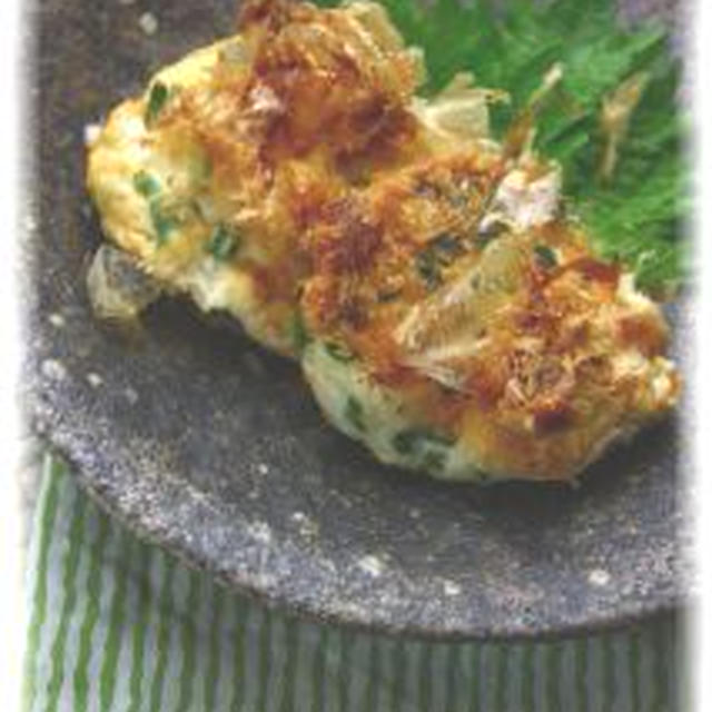 落としとろろ・味噌おかか焼き。　と献立。