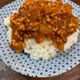 煮込み時間１０分！無水調理トマトひき肉カレー