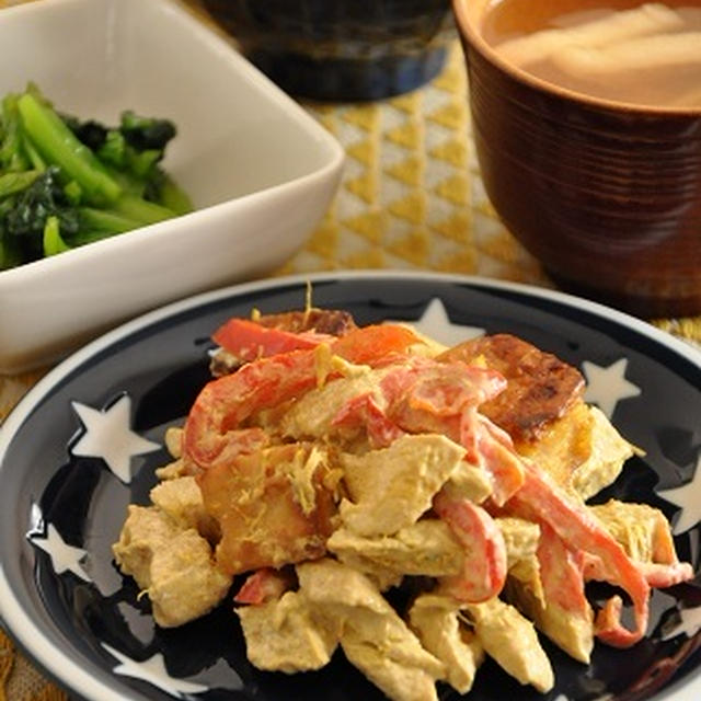 最強の高野豆腐でボリュームも食べごたえもある節約献立。