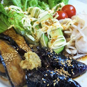 ◆簡単5分おかず【揚げ茄子の麺つゆかけ】