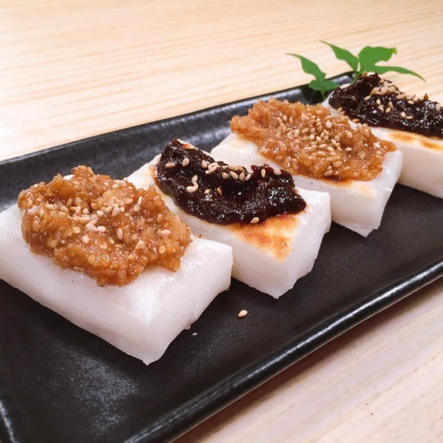 香ばし♡お餅で２種の五平餅風＊ラウンドパンと成長期
