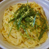 納豆とろろ卵のつるっつるスパゲティ