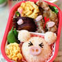 ブタさん、お魚、男の子、サンドウィッチ弁当
