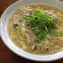 朝ごはんに「けいらんきのこうどん」