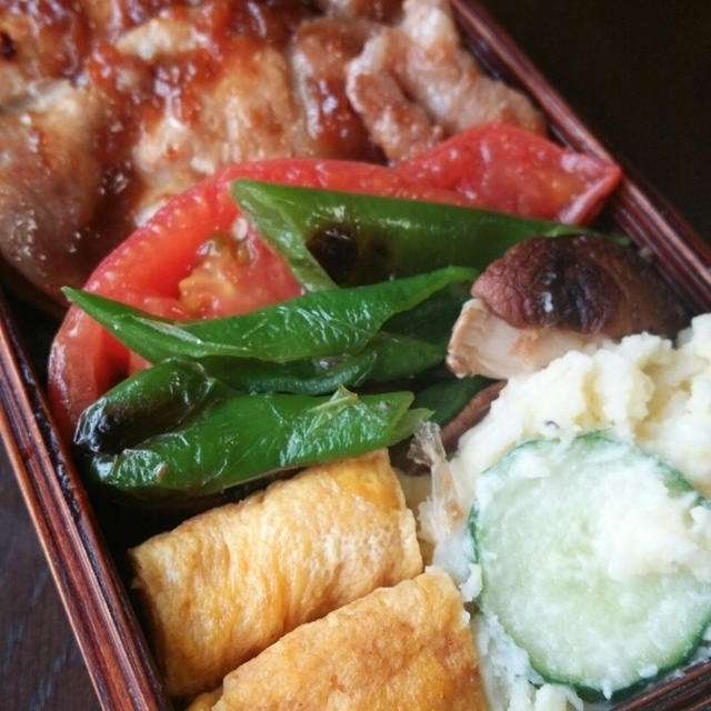 豚梅照り焼きポテサラ弁当