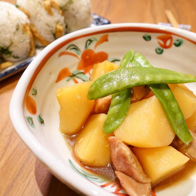 甘辛さが後を引く、鶏肉とジャガイモの甘辛煮！