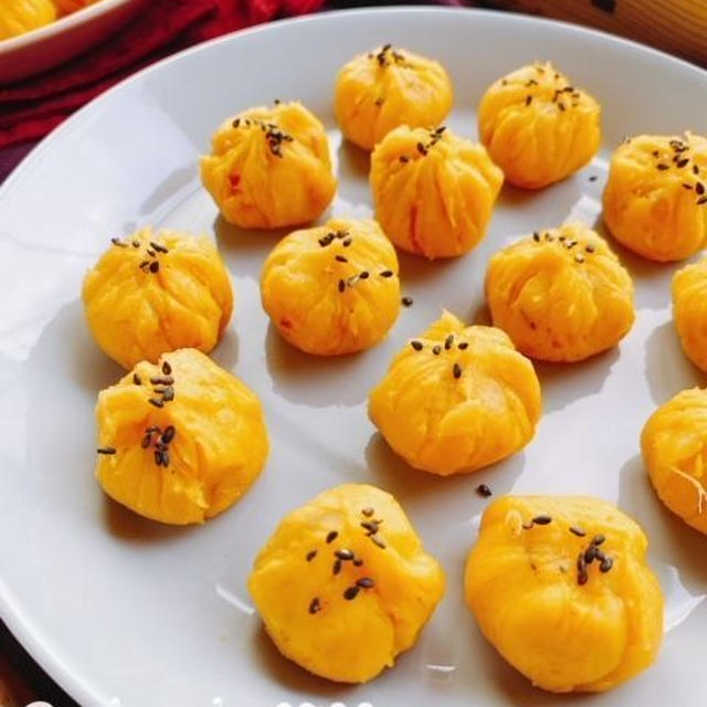 【南瓜さつまボール】冷凍おかず(動画レシピ)/Pumpkin and Sweet potatoes bolls.