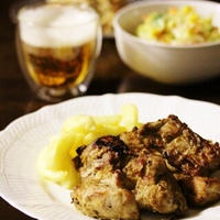 スペアリブの漬け焼き