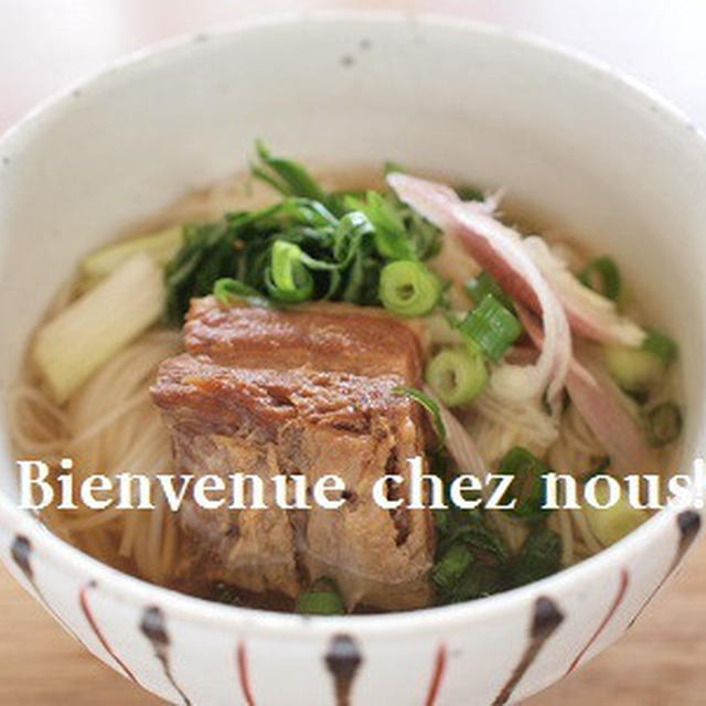 豚の角煮のっけにゅう麺