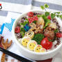 【ドーナツ詰】ささみチーズロール弁当～Rolled breast  tender cheese Cutlets bento