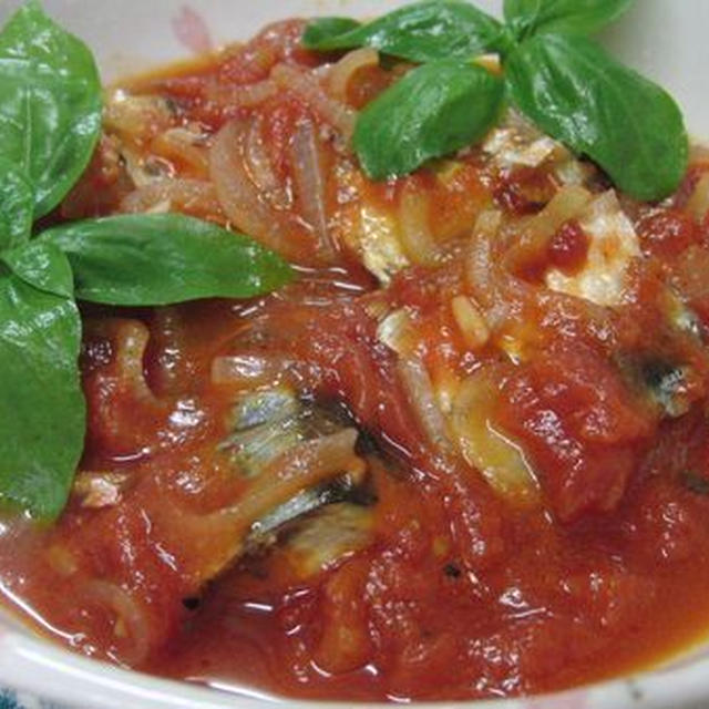 チーズでコク出し♪　水不使用☆　さんまのイタリアンなトマト煮　