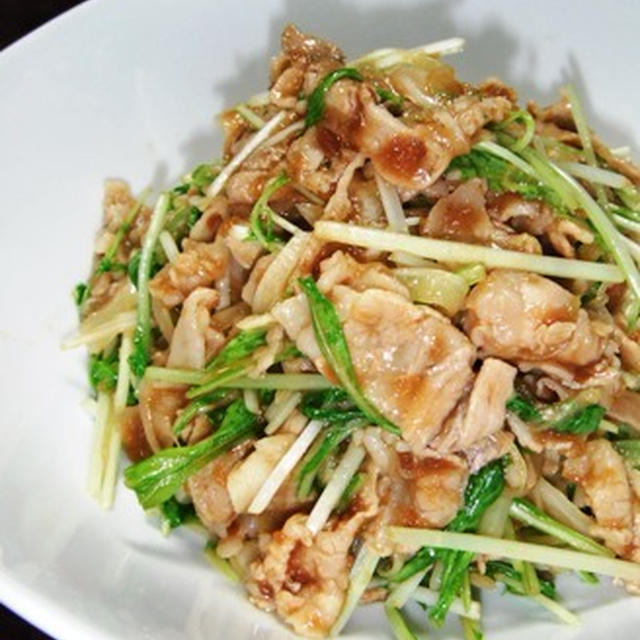豚肉とたっぷり野菜のサラダ風