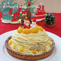 モンブランタルト＊クリスマスケーキ2015。サンタさんからのプレゼント。