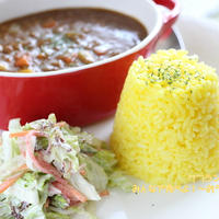 サフランライスでおうちカフェ♡おもてなし感アップのワンプレートカレーランチ【スパイス大使】