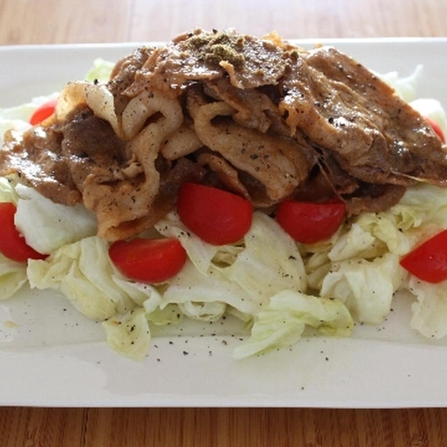 カレー風味のスパイシーしょうが焼き