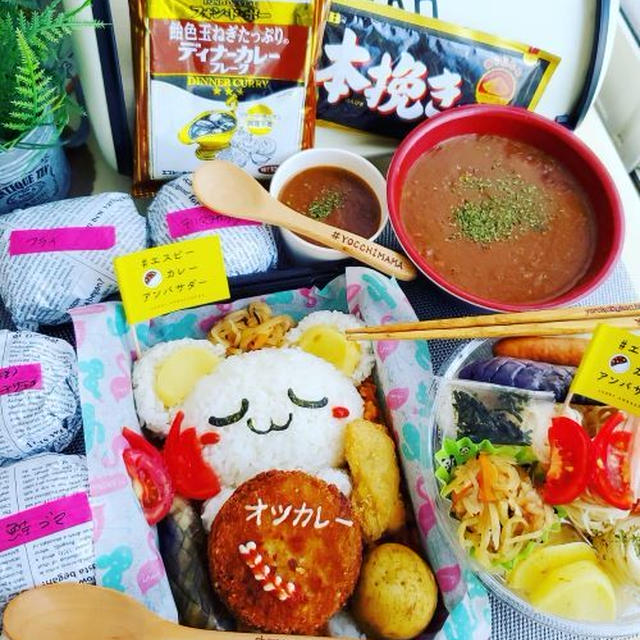 #エスビーカレーアンバサダー #お月見 カレー♪メンチカツオツカレー編＾＾