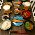 銀鮭の西京漬・鶏と筍と花ワサビの炒り煮♪