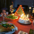 2012年クリスマス料理 - 鶏ローストチキンとクリスマスケーキ