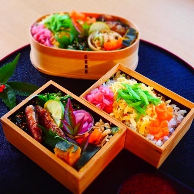 五目ちらし寿司＊金曜日の旦那くん+娘弁当