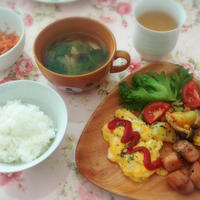 ハーブで彩り朝ごはん