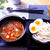 ピリ辛豚汁スープのつけうどん(豚汁リメイク) &amp; 100均の鉄鍋
