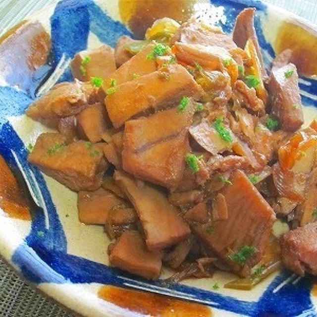 節約！まぐろのスキミを見つけたら、生姜入りの甘辛いお醤油味の超簡単レシピをおすすめします