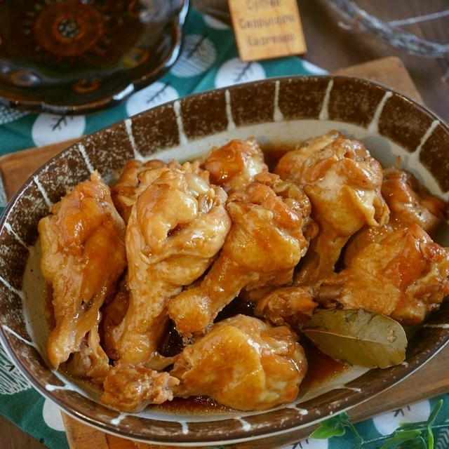 弟が母に○○した思い出の味♪柔らか～鶏手羽元の煮込み＆引き継がれる