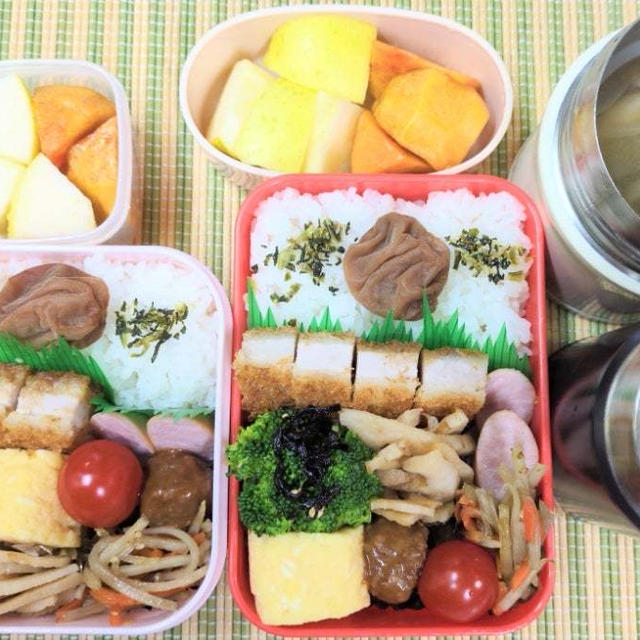 今日のW弁当