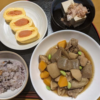おうちごはん　〜筑前煮の夕飯〜