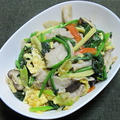 豚肉とほうれん草他の玉子炒め