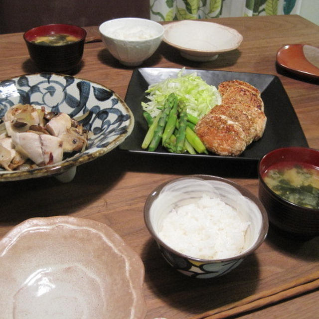 タラゴンさんの*たっぷり茸と玉葱とサワラの炒め蒸し