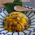 今年初めての帰省☆夏野菜チャーハン