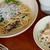 舞茸ほうれん草スパと根菜サラダ
