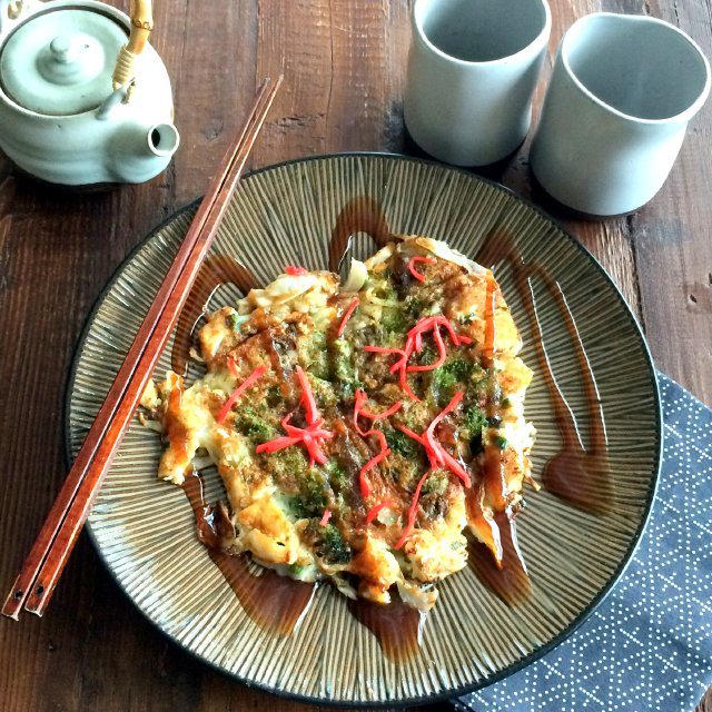 Maitake Mushroom Okonomiyakiマイタケお好み焼き