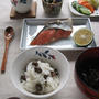 むかごご飯 ～レトロな食器で、朝定食♪