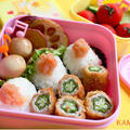 夏休みのお弁当♪ そのまま食べれる海苔カップ
