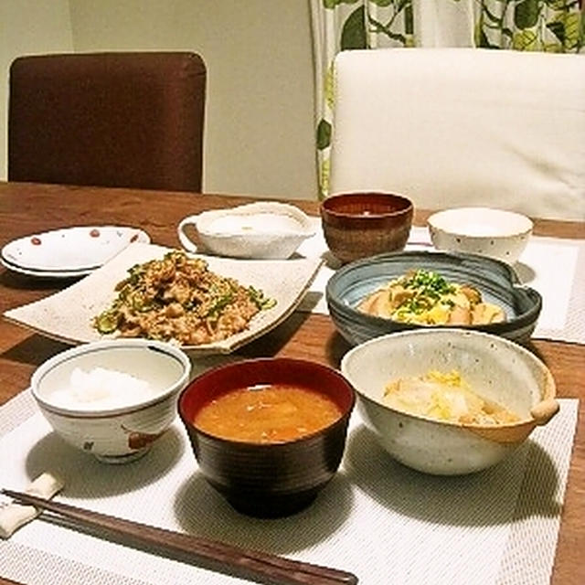 タラゴンさんの*盛りだく胡瓜の生姜焼き
