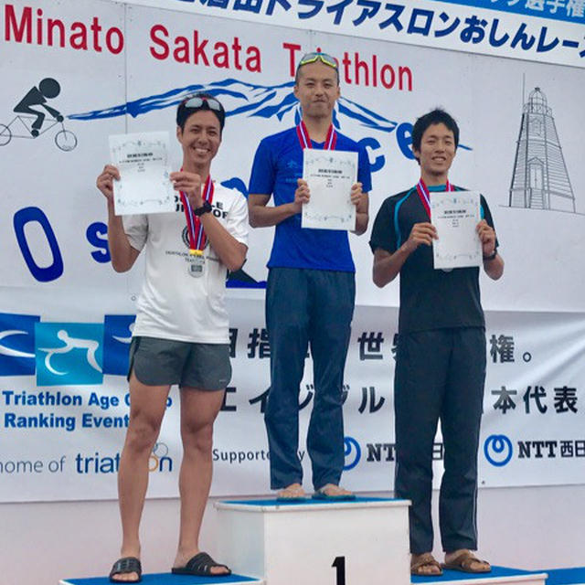 第32回みなと酒田トライアスロンおしんレース 年代別2位